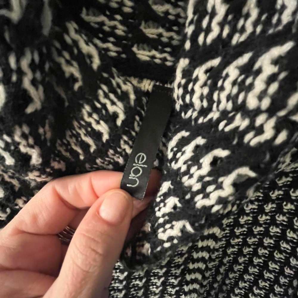 Elan Monochrome Cowl Neck Sweater - Picture 3 of 6